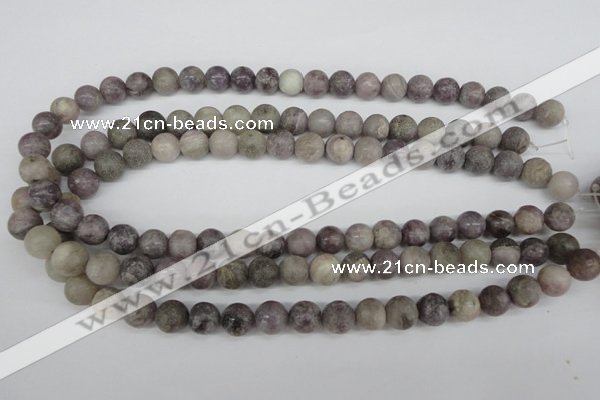 CRO191 15.5 inches 10mm round lilac jasper beads wholesale