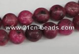 CRO194 15.5 inches 10mm round dyed kiwi stone beads wholesale
