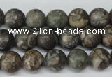 CRO195 15.5 inches 10mm round Chinese leopard skin jasper wholesale