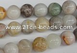 CRO199 15.5 inches 10mm round bamboo leaf agate beads wholesale