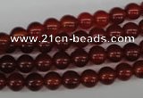 CRO20 15.5 inches 6mm round red agate gemstone beads wholesale