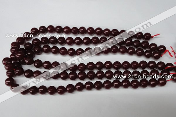 CRO208 15.5 inches 10mm round dyed candy jade beads wholesale