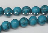 CRO226 15.5 inches 10mm round synthetic turquoise beads wholesale