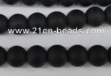 CRO245 15.5 inches 10mm round blackstone beads wholesale