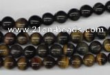 CRO27 15.5 inches 6mm round blue tiger eye beads wholesale