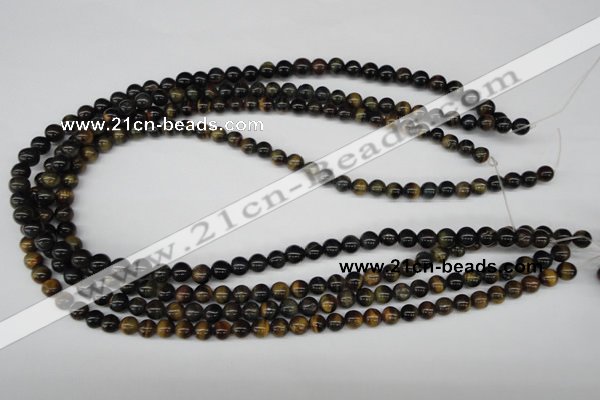 CRO27 15.5 inches 6mm round blue tiger eye beads wholesale