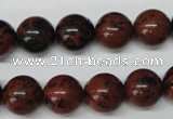 CRO280 15.5 inches 12mm round mahogany obsidian beads wholesale