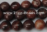 CRO296 15.5 inches 12mm round red picture jasper beads wholesale