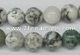 CRO300 15.5 inches 12mm round tree agate beads wholesale