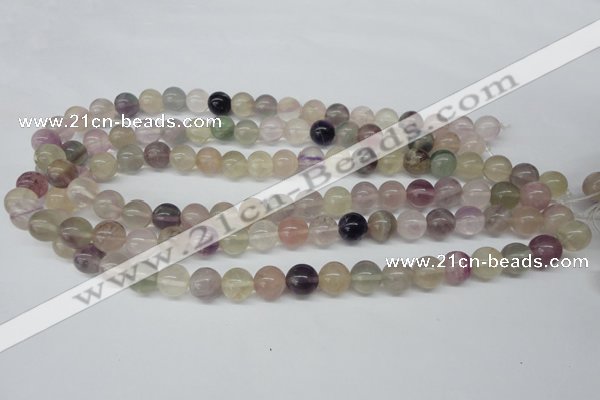 CRO309 15.5 inches 12mm round rainbow fluorite beads wholesale