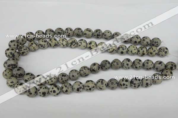 CRO320 15.5 inches 12mm round dalmatian jasper beads wholesale