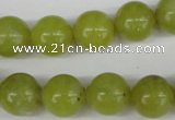 CRO331 15.5 inches 12mm round Korean jade beads wholesale