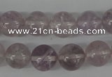 CRO335 15.5 inches 12mm round light amethyst beads wholesale