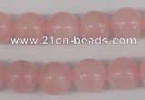 CRO341 15.5 inches 12mm round rose quartz beads wholesale