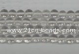 CRO35 15.5 inches 6mm round white crystal beads wholesale