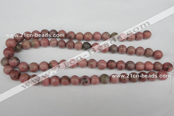 CRO359 15.5 inches 12mm round rhodochrosite gemstone beads wholesale