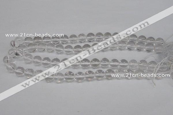 CRO362 15.5 inches 12mm round white crystal beads wholesale