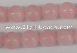 CRO397 15.5 inches 14mm round rose quartz beads wholesale