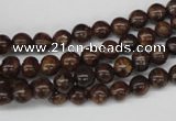 CRO40 15.5 inches 6mm round bronzite gemstone beads wholesale