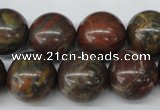CRO402 15.5 inches 14mm round rainrow jasper beads wholesale