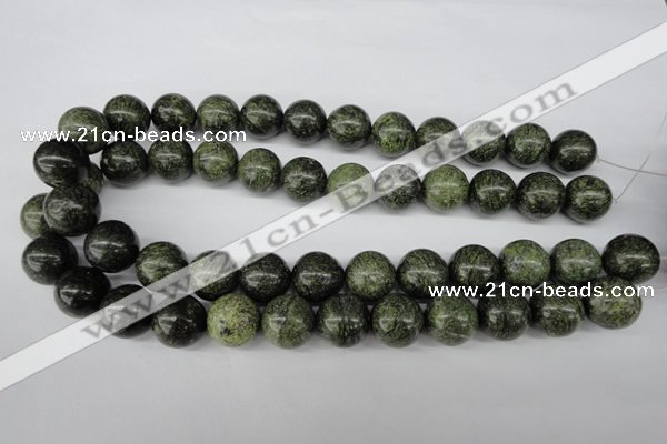 CRO428 15.5 inches 16mm round green lace gemstone beads wholesale