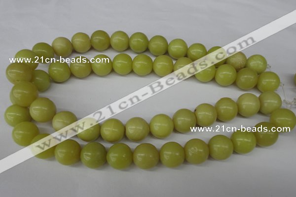 CRO440 15.5 inches 16mm round lemon jade beads wholesale