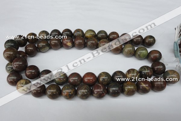 CRO445 15.5 inches 16mm round rainrow jasper beads wholesale