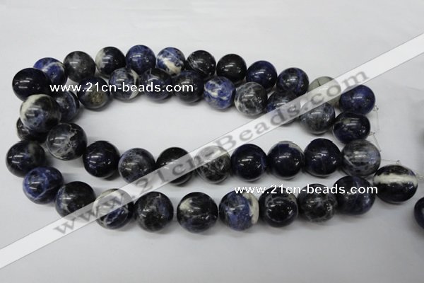 CRO488 15.5 inches 18mm round sodalite gemstone beads wholesale