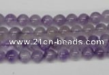 CRO53 15.5 inches 6mm round amethyst gemstone beads wholesale