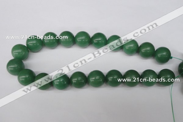 CRO530 15.5 inches 20mm round green aventurine beads wholesale