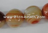 CRO533 15.5 inches 20mm round agate gemstone beads wholesale