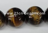 CRO535 15.5 inches 20mm round yellow tiger eye beads wholesale