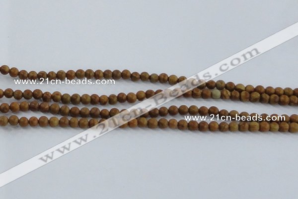 CRO551 15.5 inches 4mm round grain stone beads wholesale