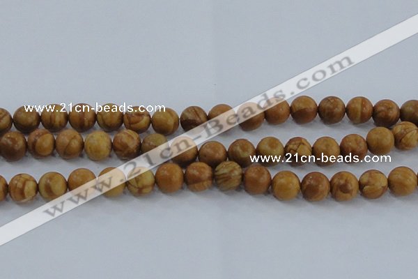 CRO554 15.5 inches 10mm round grain stone beads wholesale