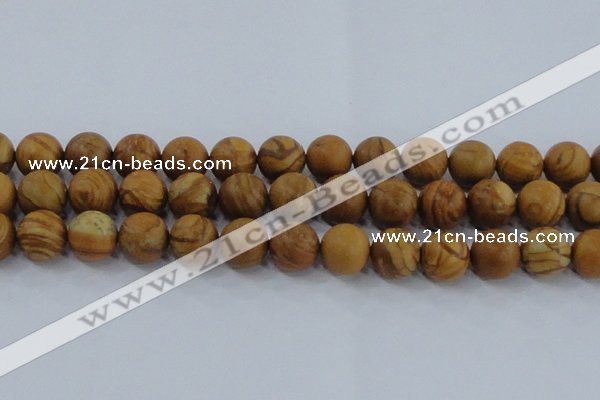 CRO555 15.5 inches 12mm round grain stone beads wholesale
