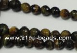 CRO709 15.5 inches 6mm – 16mm faceted round yellow tiger eye beads