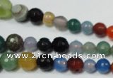 CRO720 15.5 inches 6mm – 14mm faceted round mixed candy jade beads