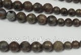 CRO734 15.5 inches 6mm – 14mm faceted round grey labradorite beads