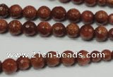 CRO736 15.5 inches 6mm – 14mm faceted round goldstone beads