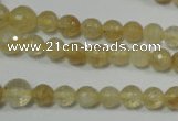 CRO747 15.5 inches 6mm – 14mm faceted round watermelon yellow beads