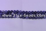 CRO802 15.5 inches 8mm round matte sodalite gemstone beads