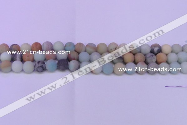 CRO811 15.5 inches 6mm round matte amazonite beads