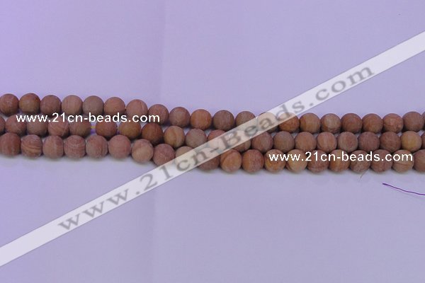 CRO833 15.5 inches 10mm round matte grain stone beads