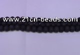 CRO840 15.5 inches 4mm round matte smoky quartz beads