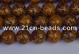 CRO881 15.5 inches 6mm round elephant blood stone beads