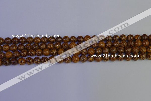 CRO881 15.5 inches 6mm round elephant blood stone beads