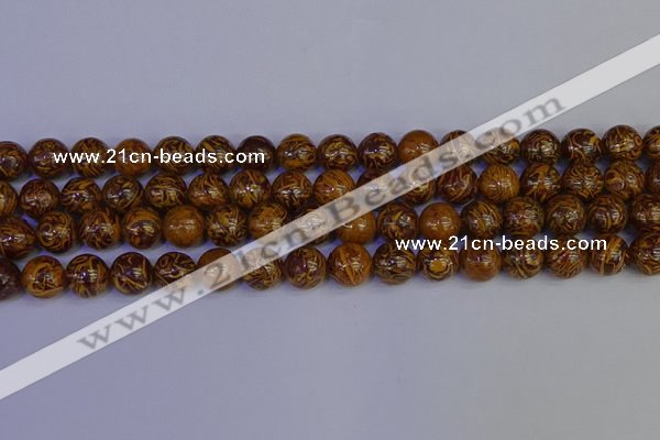 CRO883 15.5 inches 10mm round elephant blood stone beads