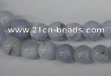 CRO89 15.5 inches 8mm round blue lace agate beads wholesale