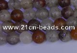 CRO891 15.5 inches 6mm round mixed lodalite quartz beads wholesale