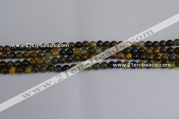 CRO900 15.5 inches 4mm round golden pietersite beads wholesale